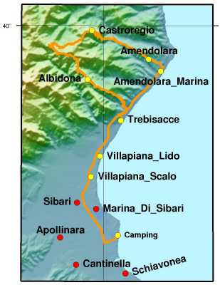 Karte Bergtour
