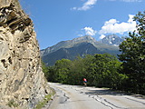 Straße oberhalb von Bozel
