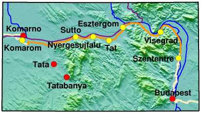 Karte_Kormárom - Szentendre